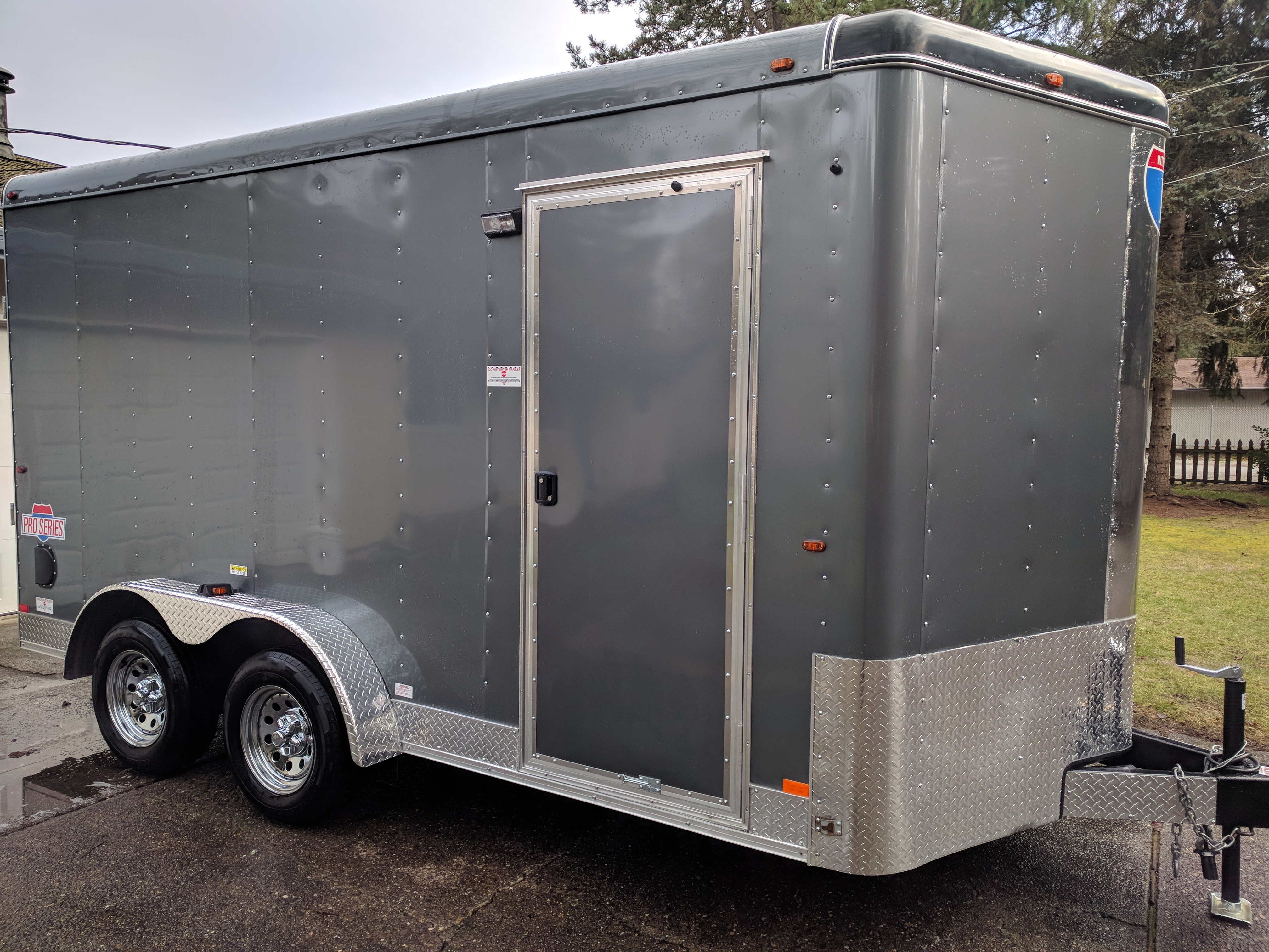 Buy & Sell New & Used Trailers 7x16 Interstate Pro Series Tandem Axle V nose Cargo at TrailerShopper