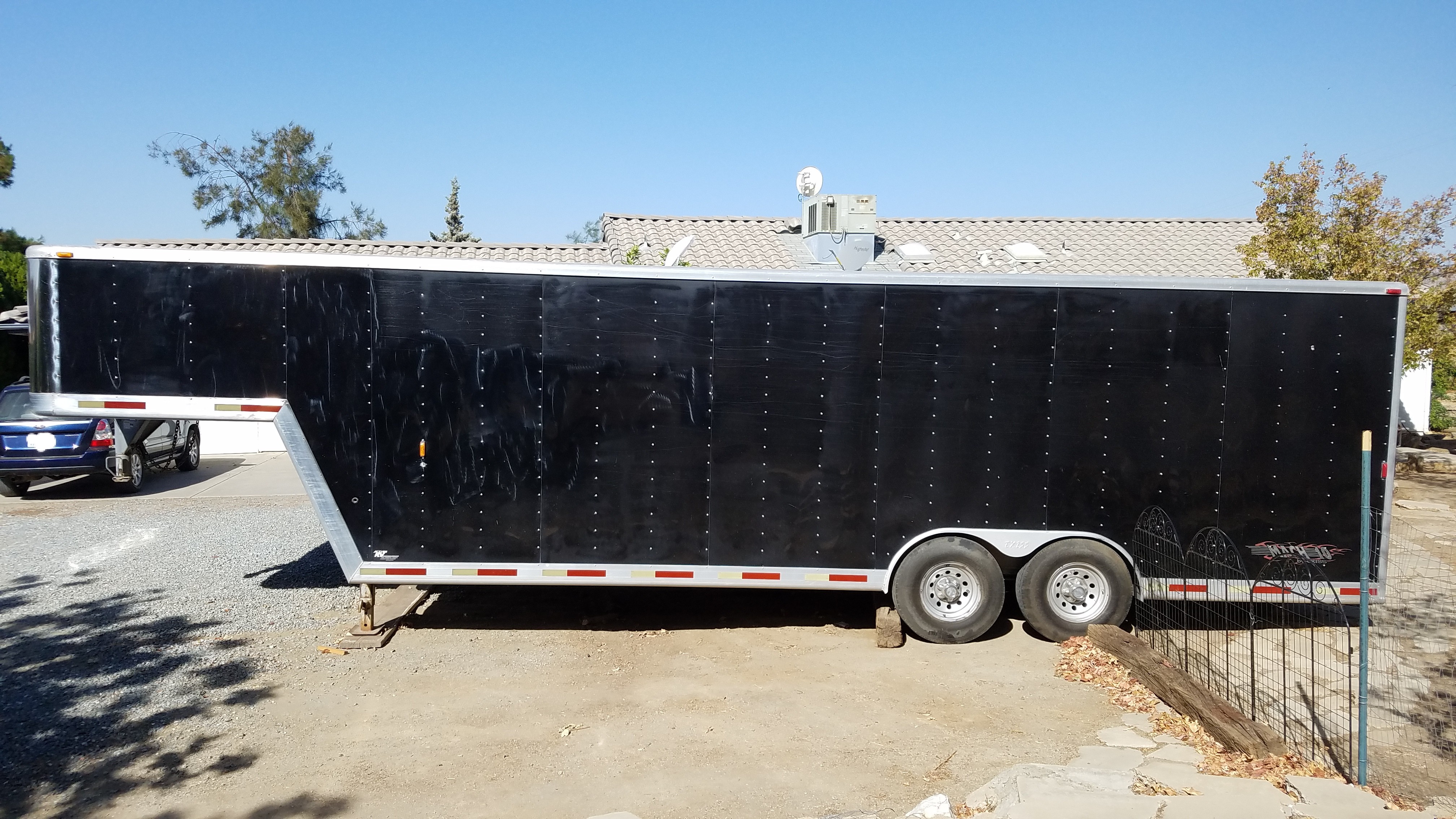 Buy & Sell New & Used Trailers 2003 Exiss Mach 10 Gooseneck 24ft Enclosed Car Trailer at TrailerShopper
