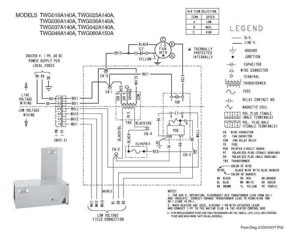 Trane Air Conditioner Wiring Schematic Tranetwg Diagram Random 2