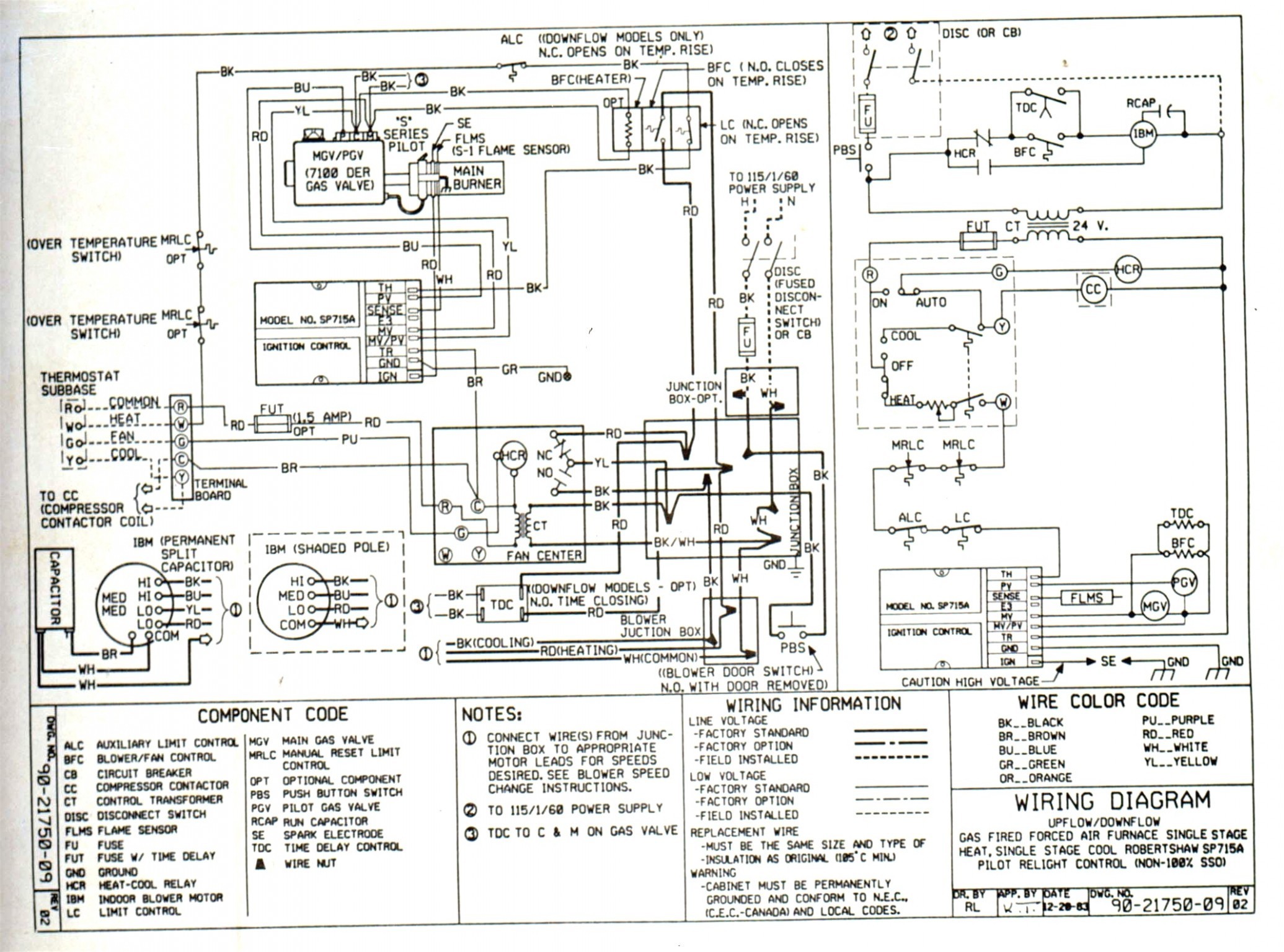 Goodman Electric Furnace Wiring Diagram In Oil Thermostat