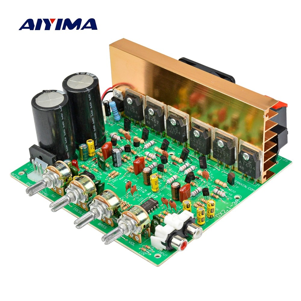 Aiyima Audio Amplifier Board 2 1 Channel 200W High Power Subwoofer Amplifier Board Dual AC18 24V