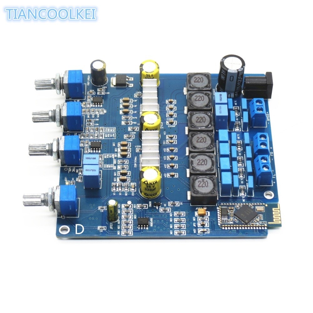 New pattern DC12 24V TPA3116D2 2 1 50W 50W 100W Subwoofer Bluetooth power amplifier board Bluetooth car amplifier in Amplifier from Consumer Electronics on