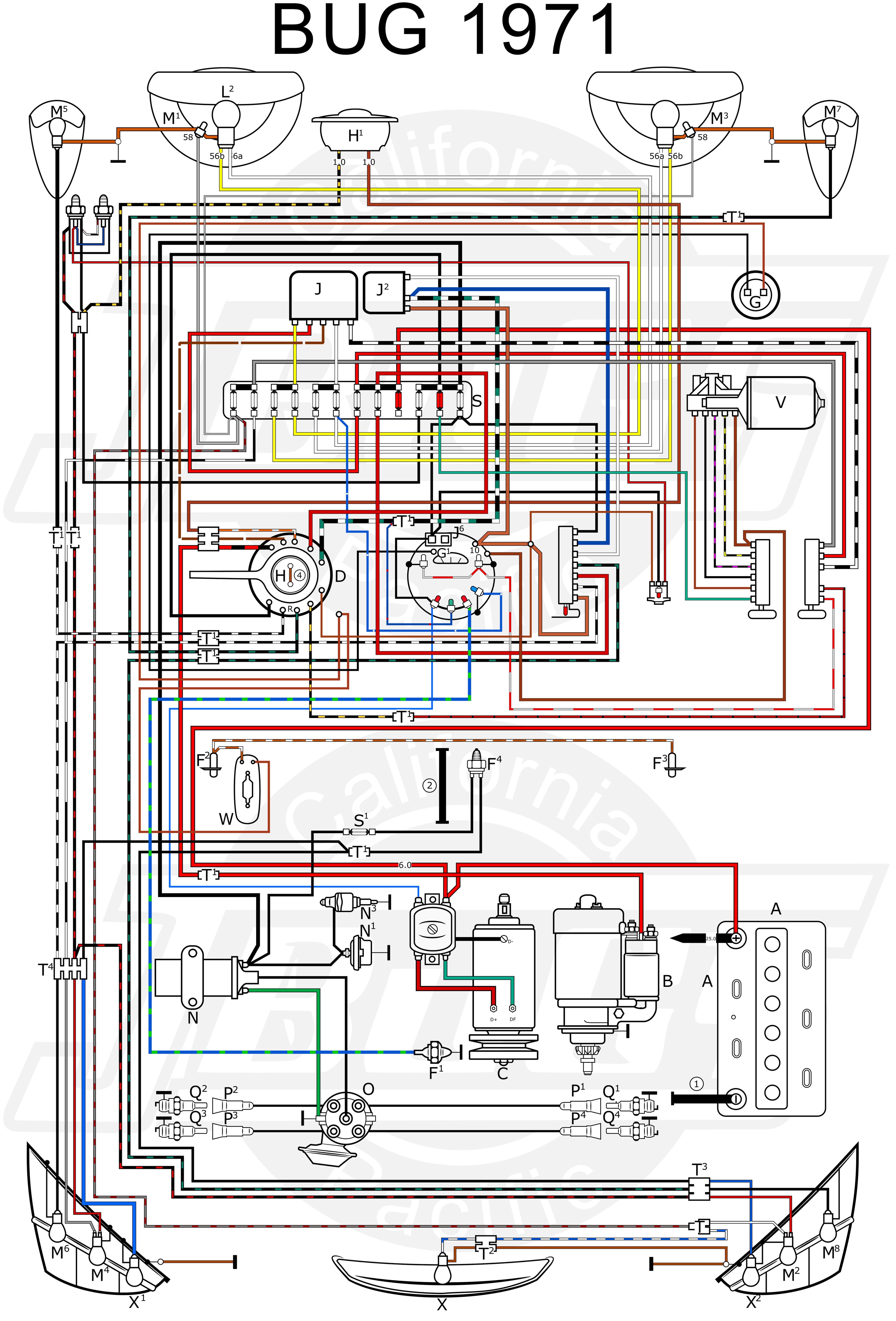 1971 vw beetle wiring diagram schematics wiring diagrams u2022 rh seniorlivinguniversity co 2012 Volkswagen Beetle Fuse
