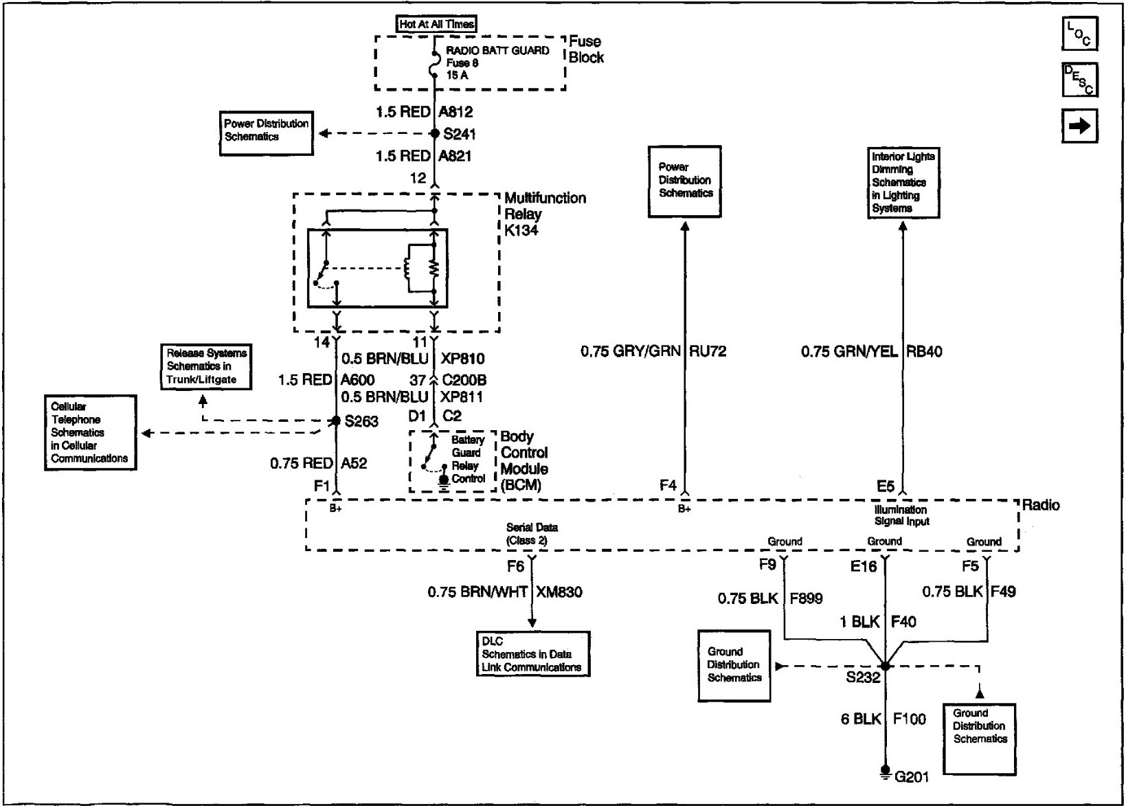 2001 cadillac deville wiring diagram wire center u2022 rh cinemavf co diagram of 2001 cadillac deville 2001 cadillac deville radio wiring diagram