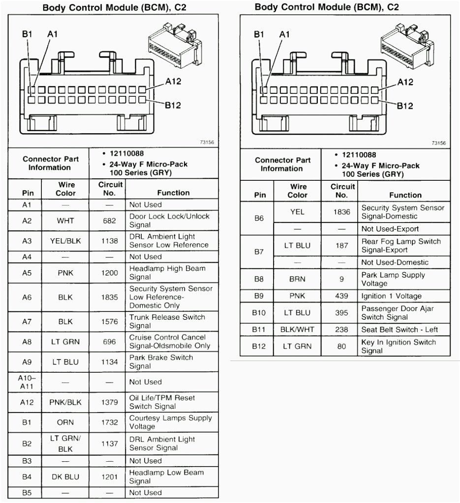 2003 Avalanche Radio Wiring Diagram