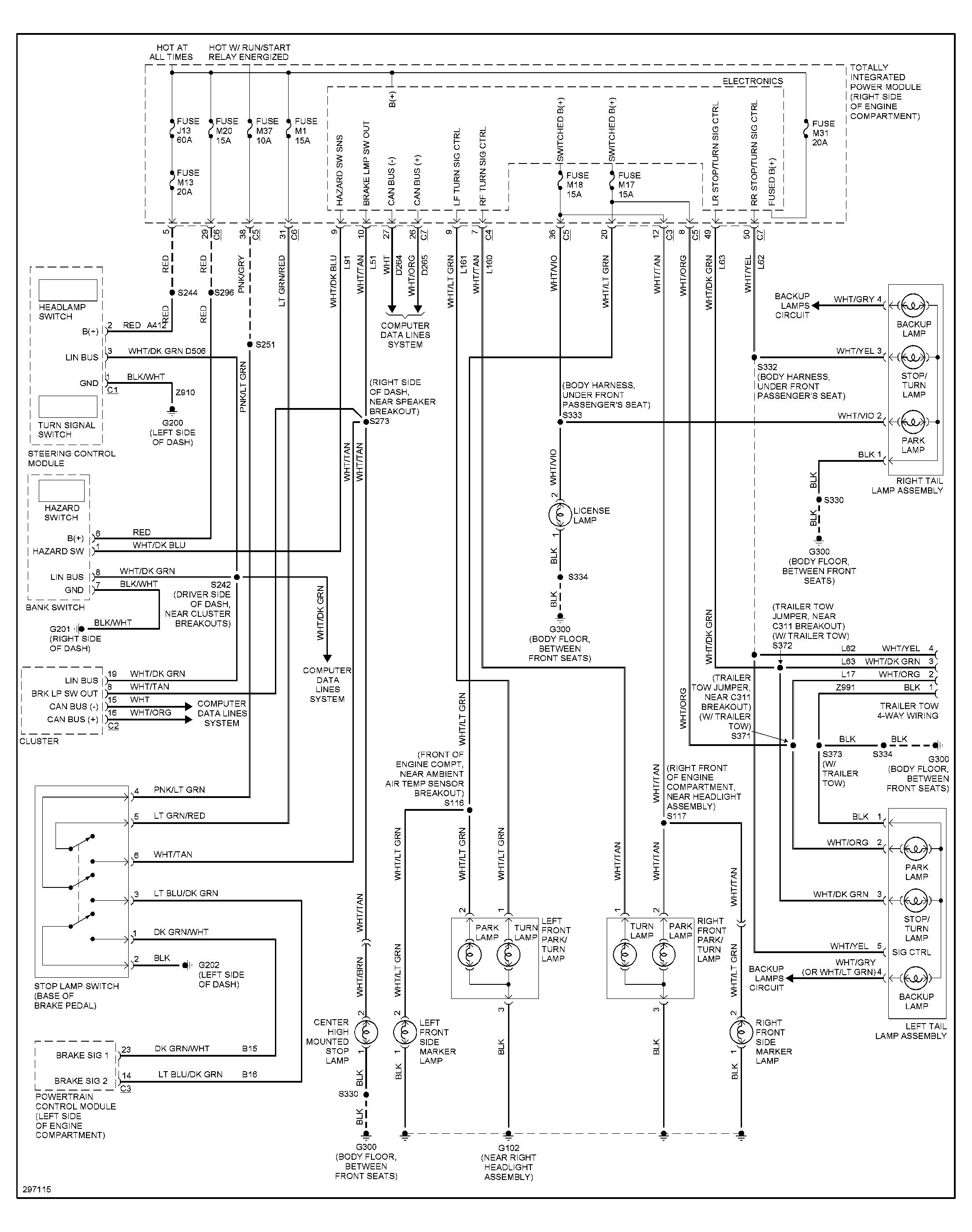 wiring diagram for trailer brake lights refrence 1996 jeep grand rh jasonaparicio co 94 Jeep Cherokee Wiring Diagram 1996 Jeep Cherokee Parts Diagram