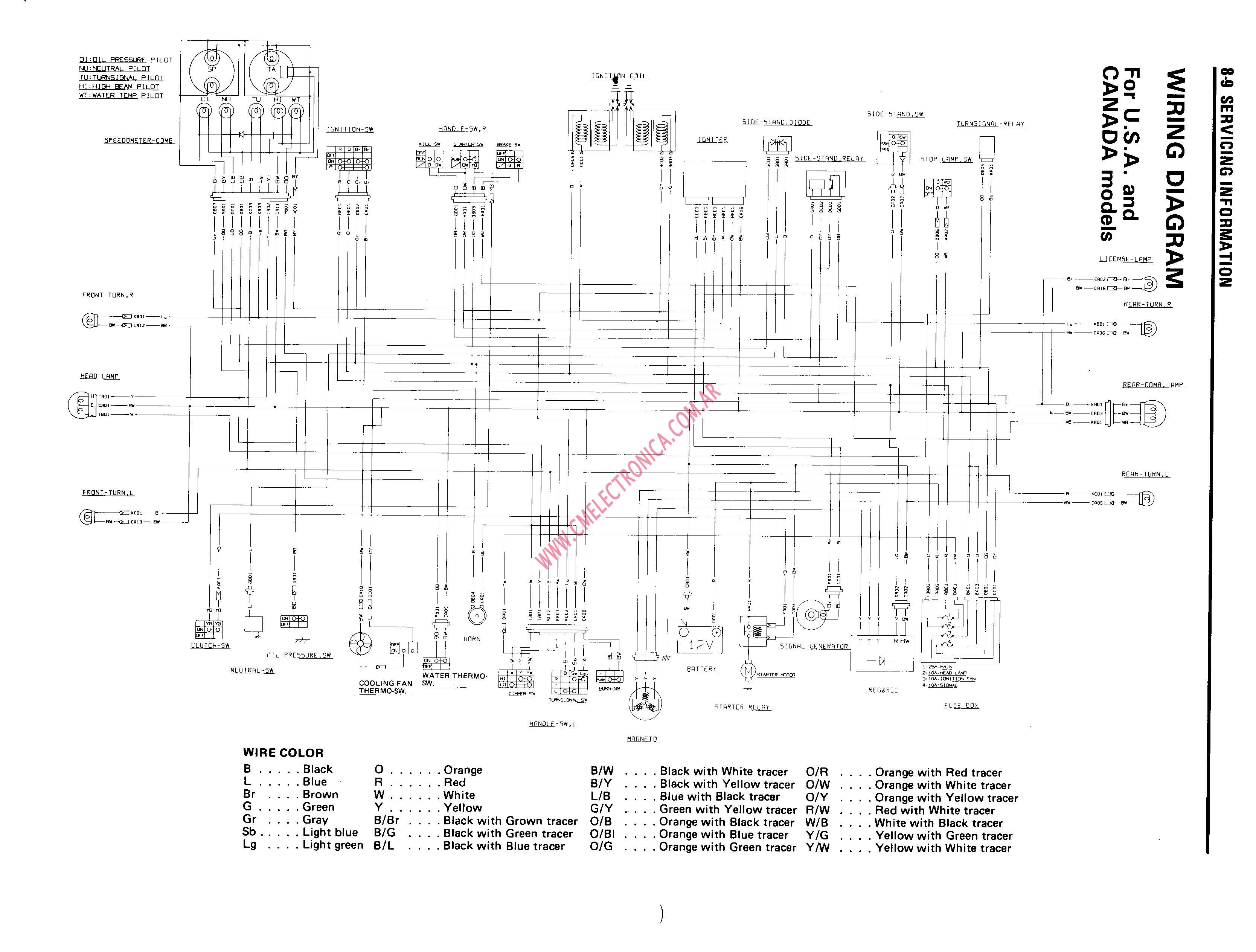 Yamaha Yfz 450 Wiring Diagram