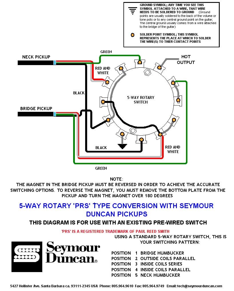 6 position rotary switch wiring diagram