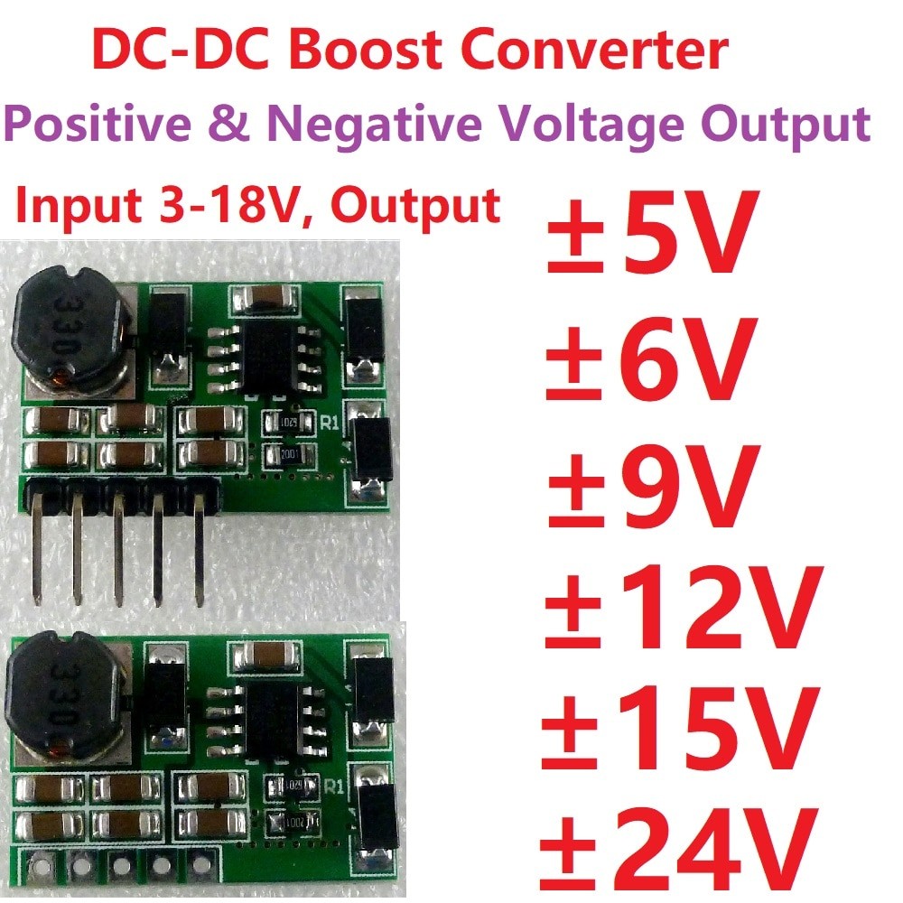 5V 6V 9V 12V 15V 24V Positive & Negative Dual Output power supply DC DC Step up Boost Converter module in Inverters & Converters from Home Improvement on