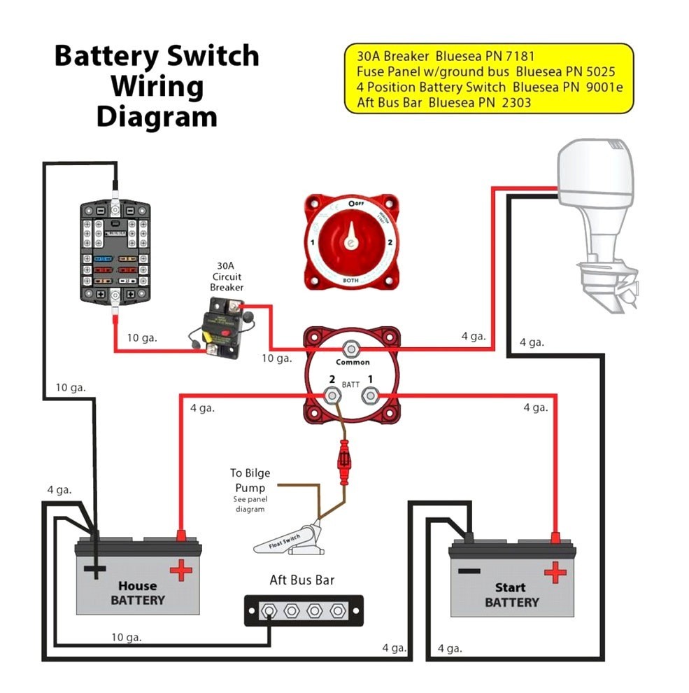 blue sea dual battery switch wiring diagram