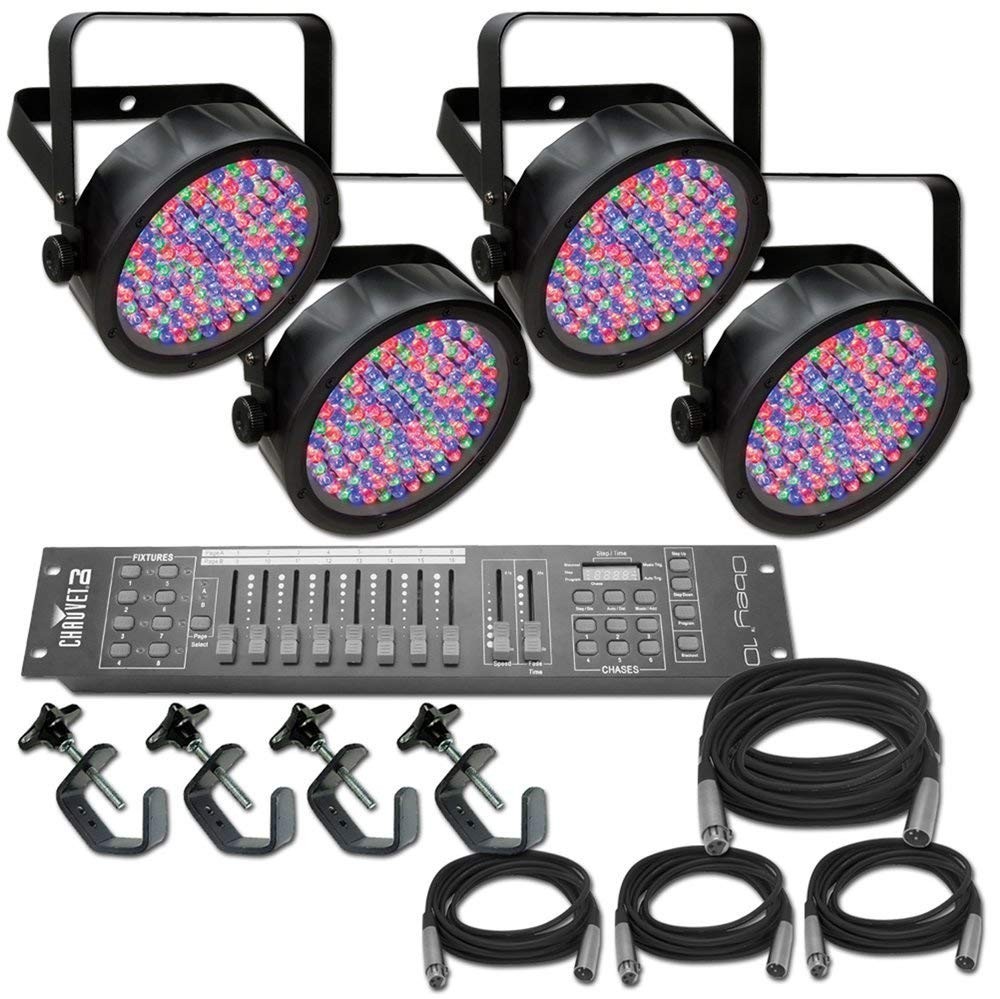Amazon Chauvet Slim Par 56 x 4 plete Lighting System Stage Lighting Package Musical Instruments