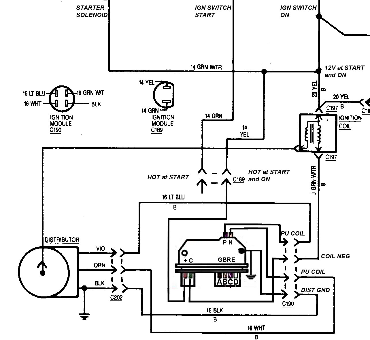 gm tbi pickup coil wiring enthusiast wiring diagrams u2022 rh rasalibre co Mercruiser 5 7 Wiring Diagram Chevy Ignition Coil Wiring Diagram
