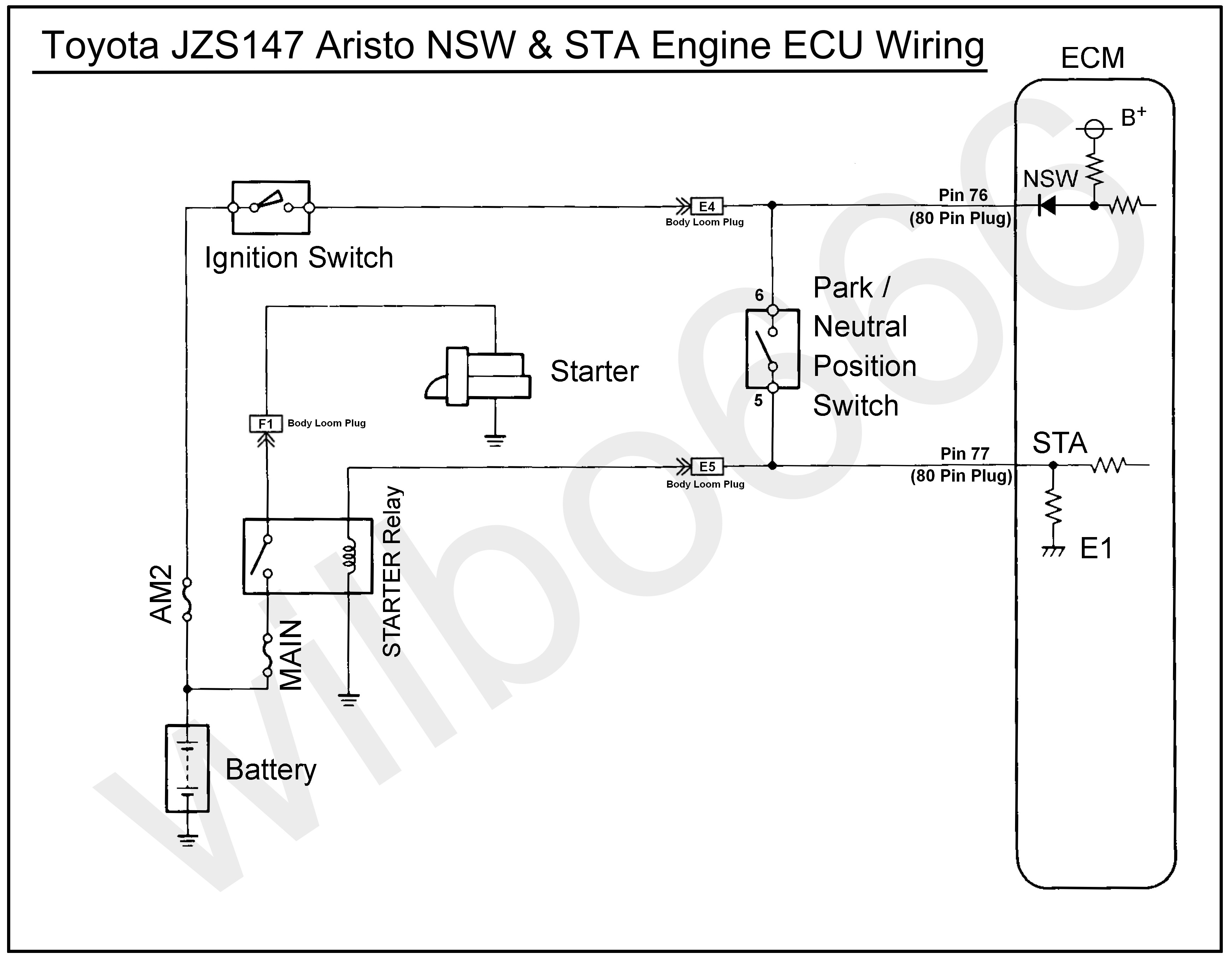 Engine Coolant Temperature Sensor Wiring Diagram Jzs147 toyota Aristo 2jz Gte Nsw & Sta Wiring