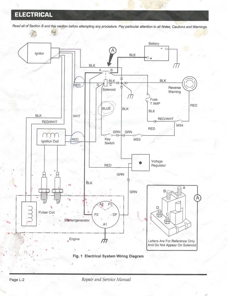 ez go gas wiring schematic diagrams schematics throughout ezgo golf rh wellread me 1992 Ezgo Gas Golf Cart Wiring Diagram EZ Go Golf Cart Troubleshooting