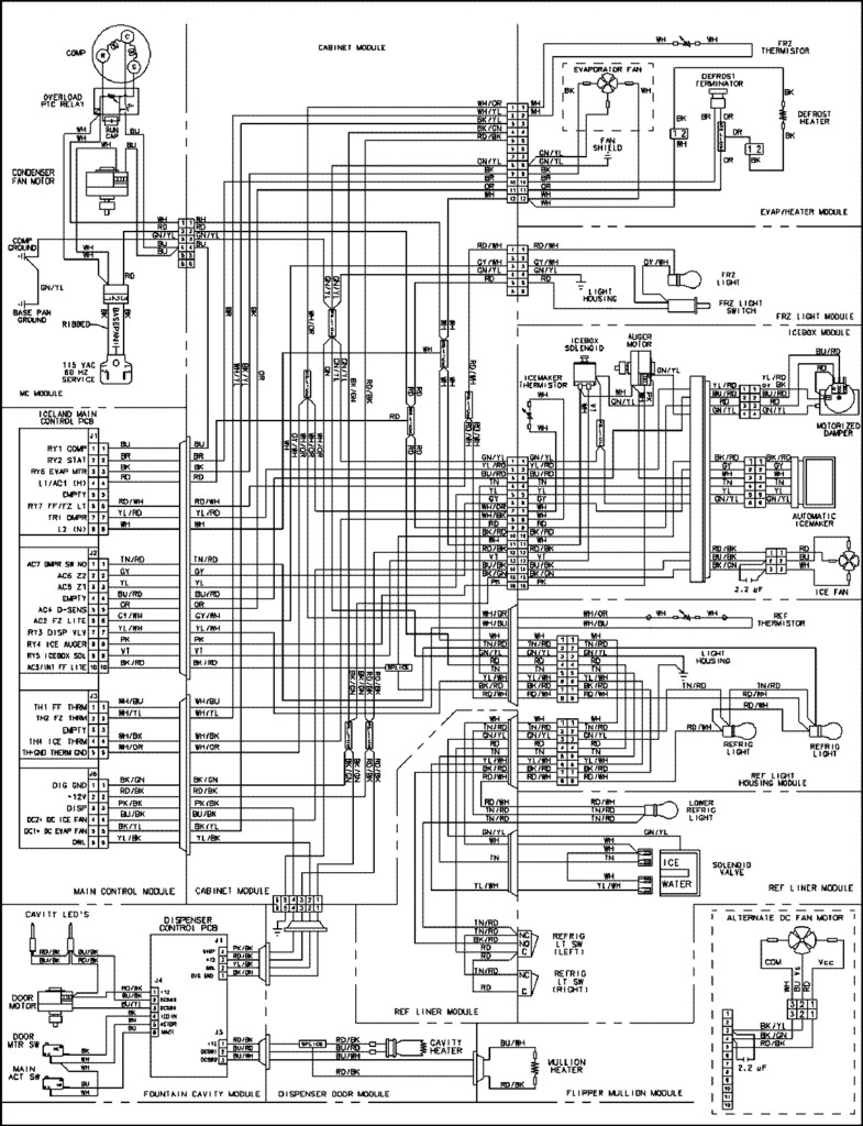 wiring diagram kenmore ice maker free wiring diagram of ge refrigerator wiring diagram