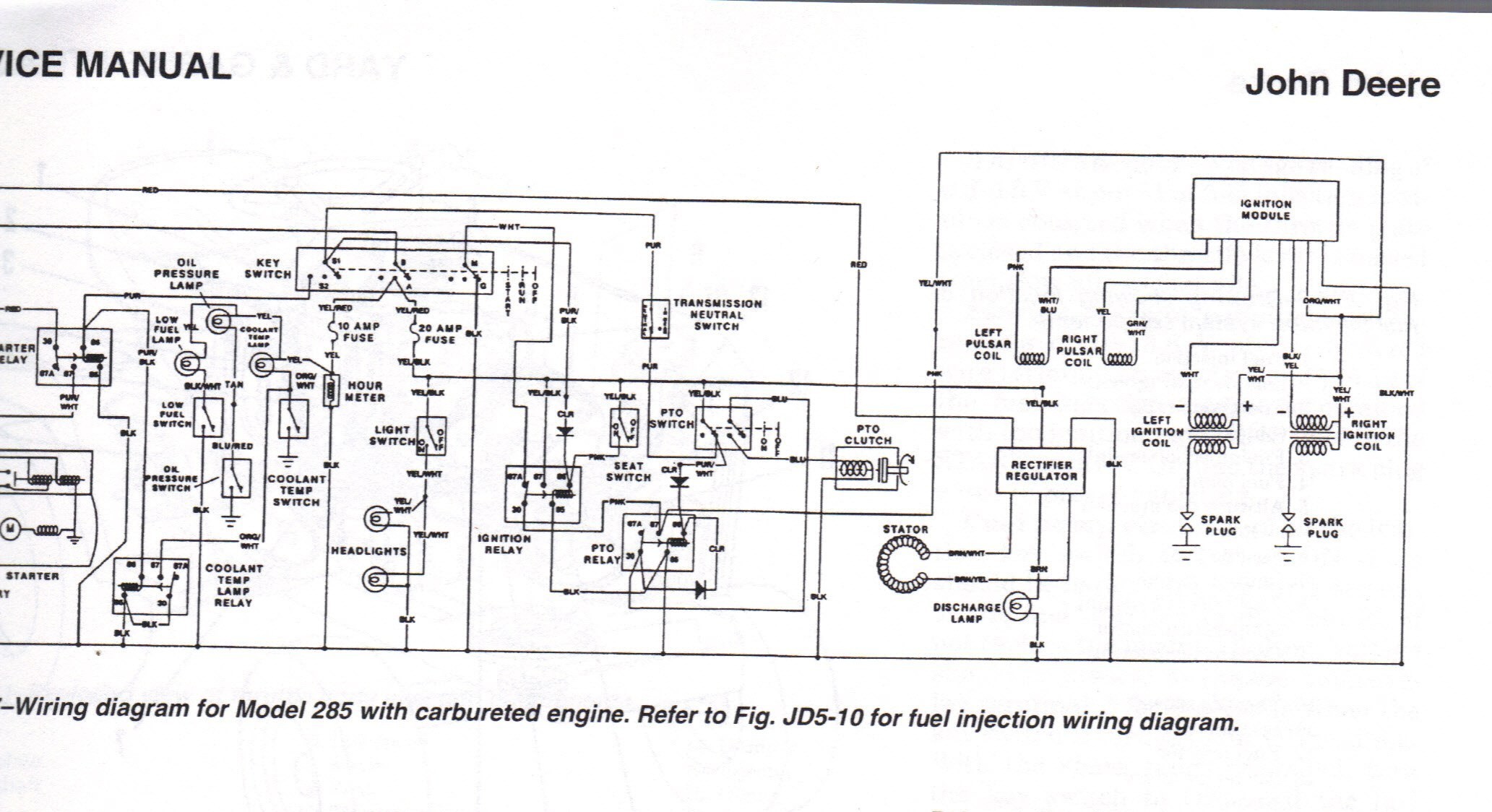 John Deere L120 Clutch Wiring Diagram 318 John Deere Wiring John Deere Gator 4