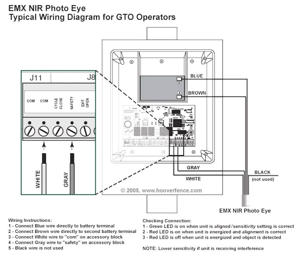 Garage Wiring Diagram Liftmaster Sensors With For Door Opener Fair