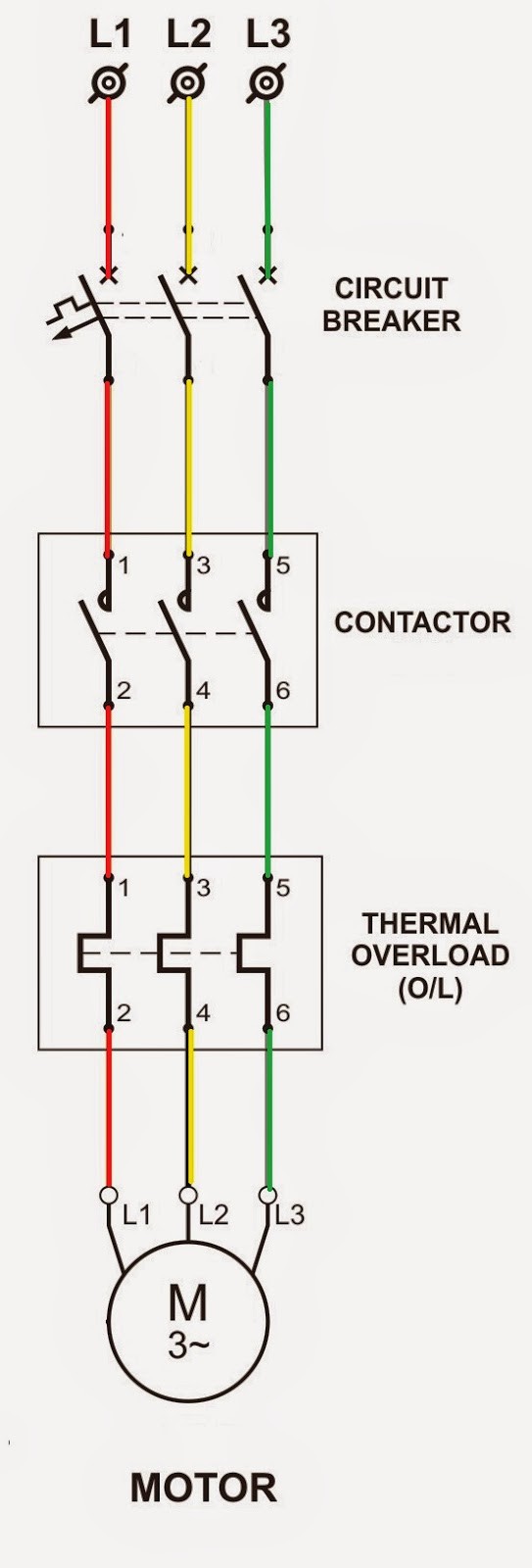 Motor Starter Wiring Diagram Pdf Dol Power Circuit