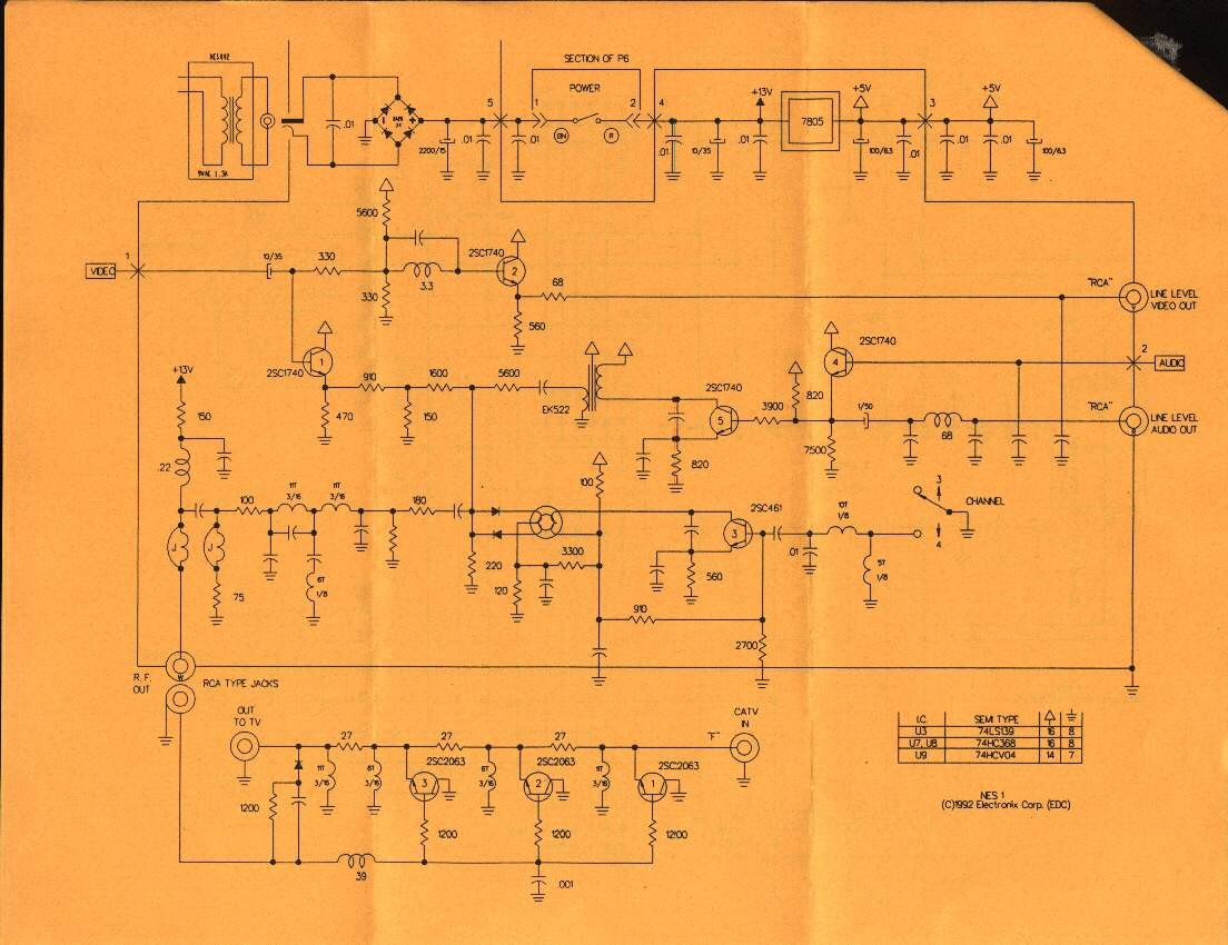 the free information society nintendo nes electronic circuit rh freeinfosociety Circuit Diagram Symbols nes controller circuit diagram