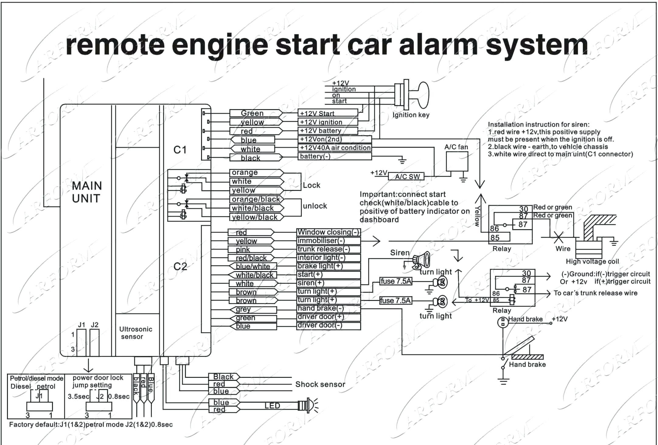 Vehicle Wiring Diagrams For Remote Starts Reference Bulldog Car Alarm Wiring Diagram Image
