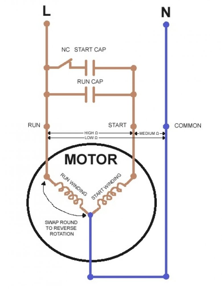 Single Phase Motor Wiring Diagram Capacitor Start Motor Wiring Diagram forward Reverse Control with Best
