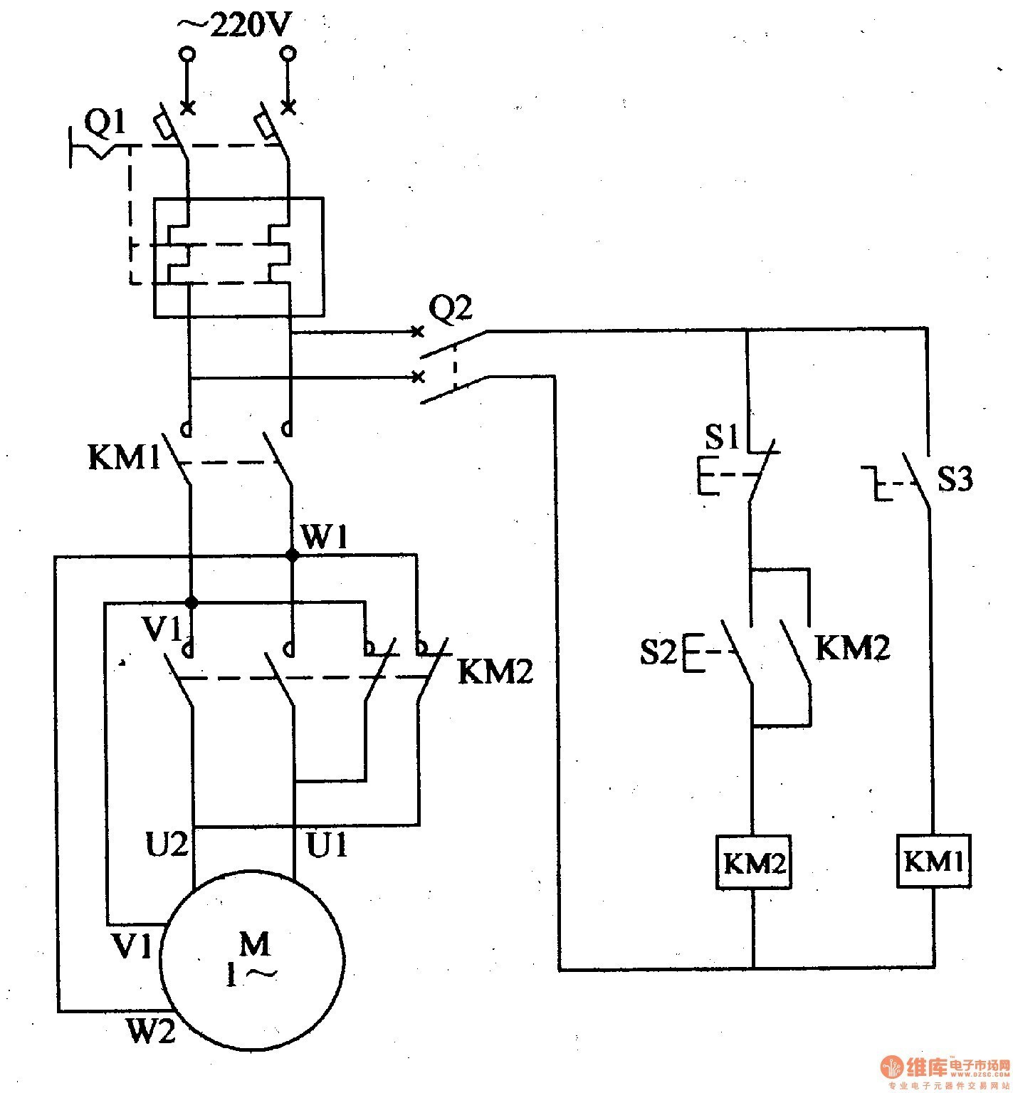 Wiring Diagram For Reversible Ac Motor New Refrence Single Phase Forward 1