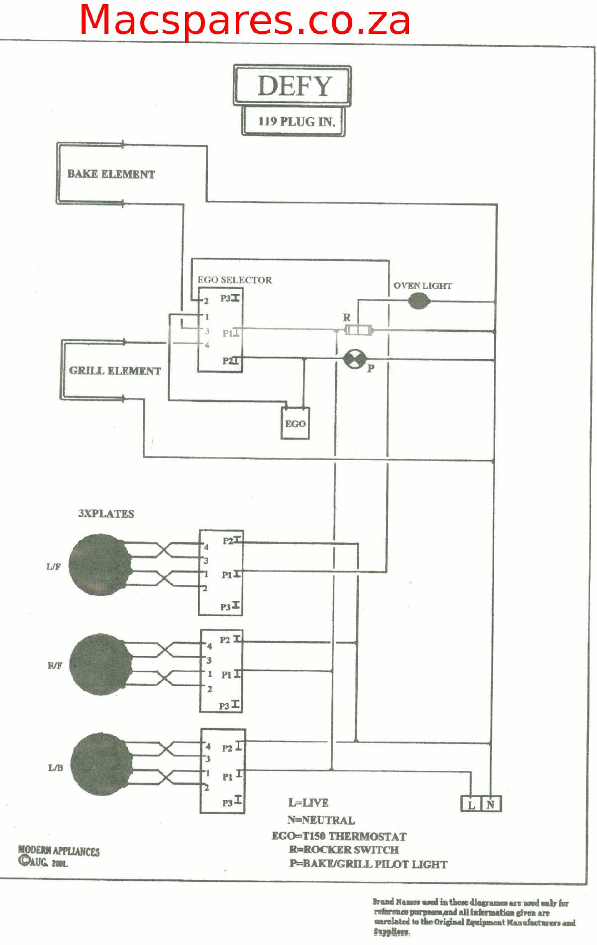 defy stove wiring diagram