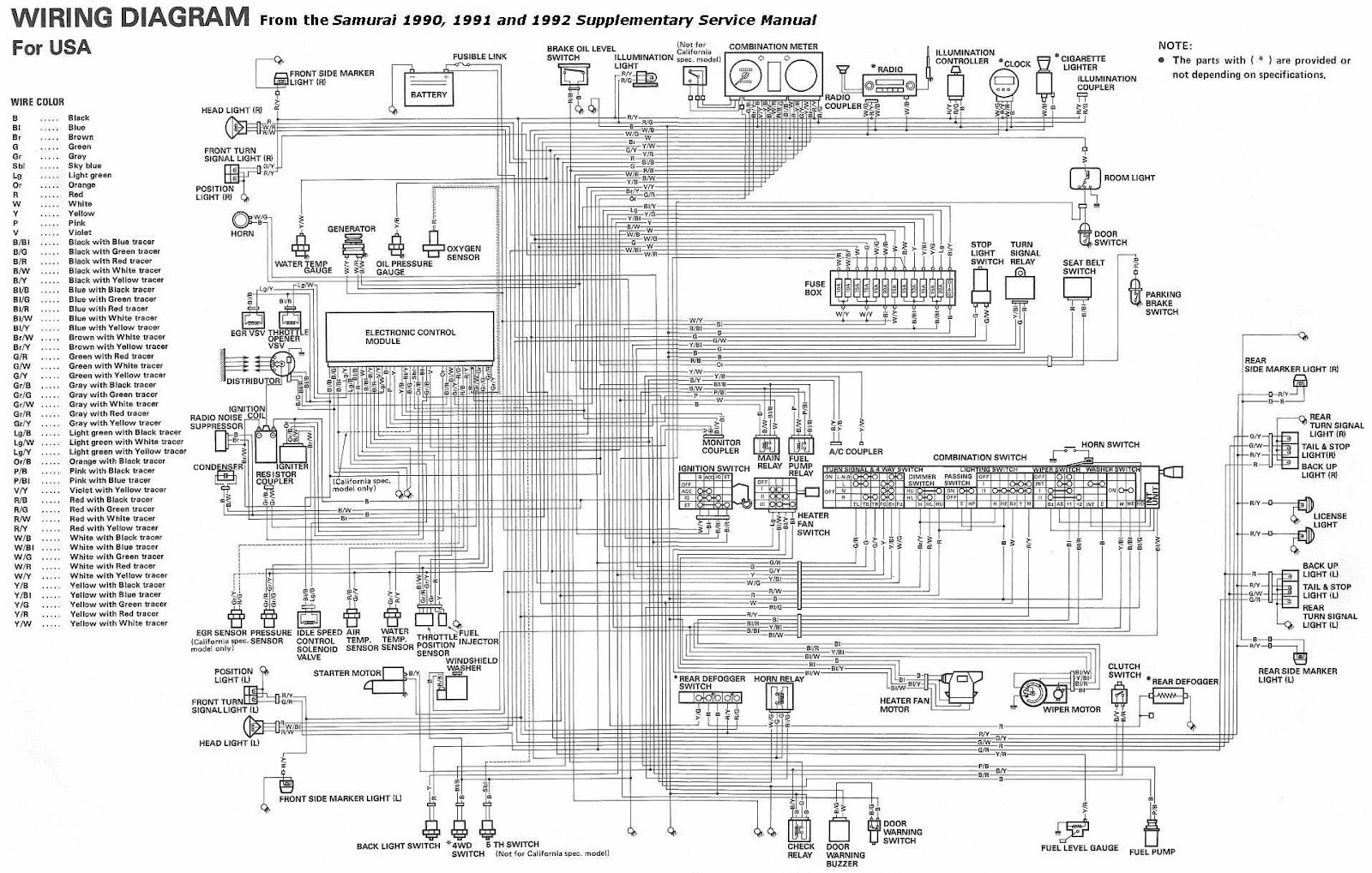 87 samurai wiring diagram circuit diagram symbols u2022 rh blogospheree 1994 Geo Tracker Electrical Schematic