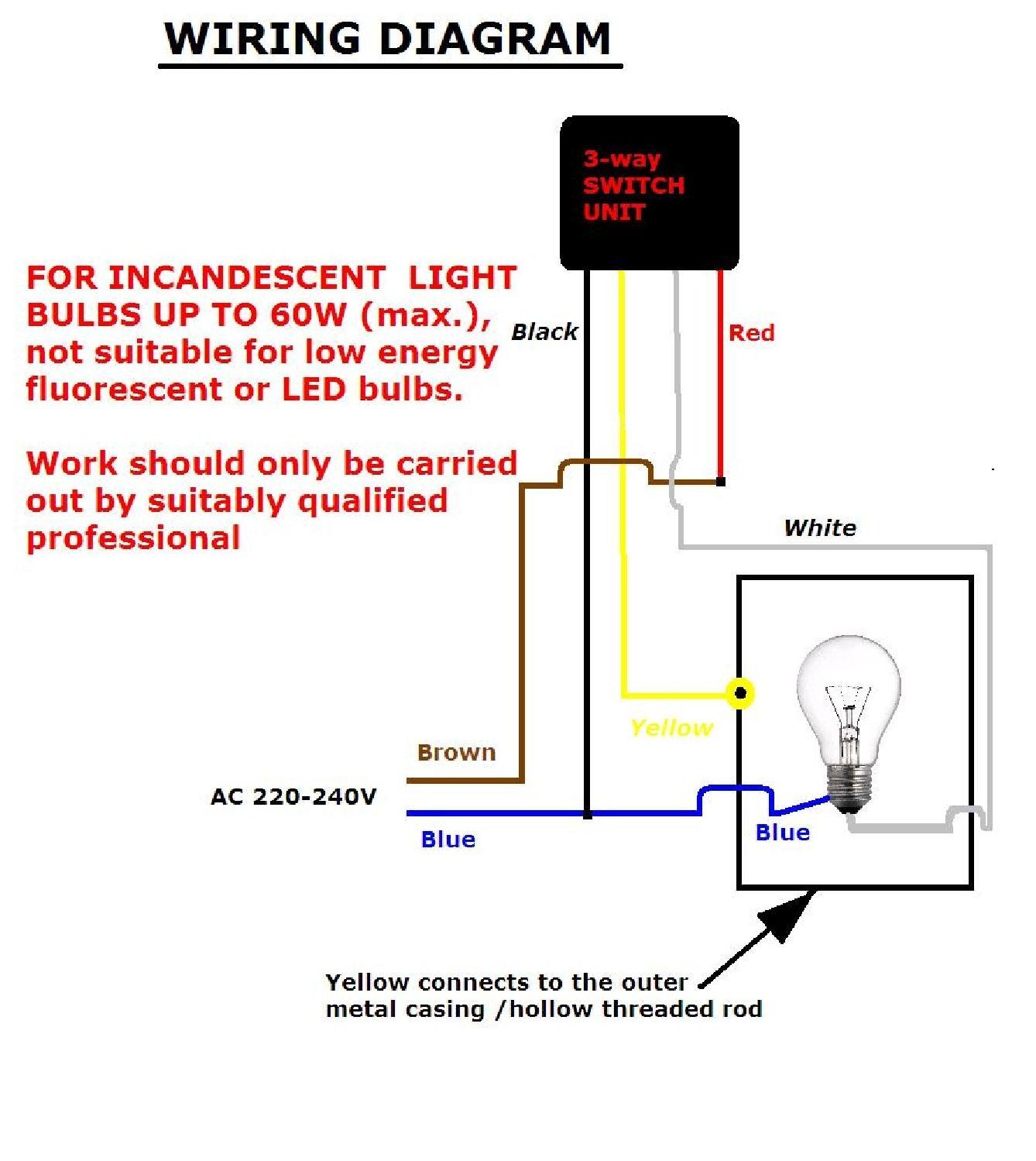 Wiring Diagram For Light Switch With Dimmer New Touch Lamp Incredible Rotary