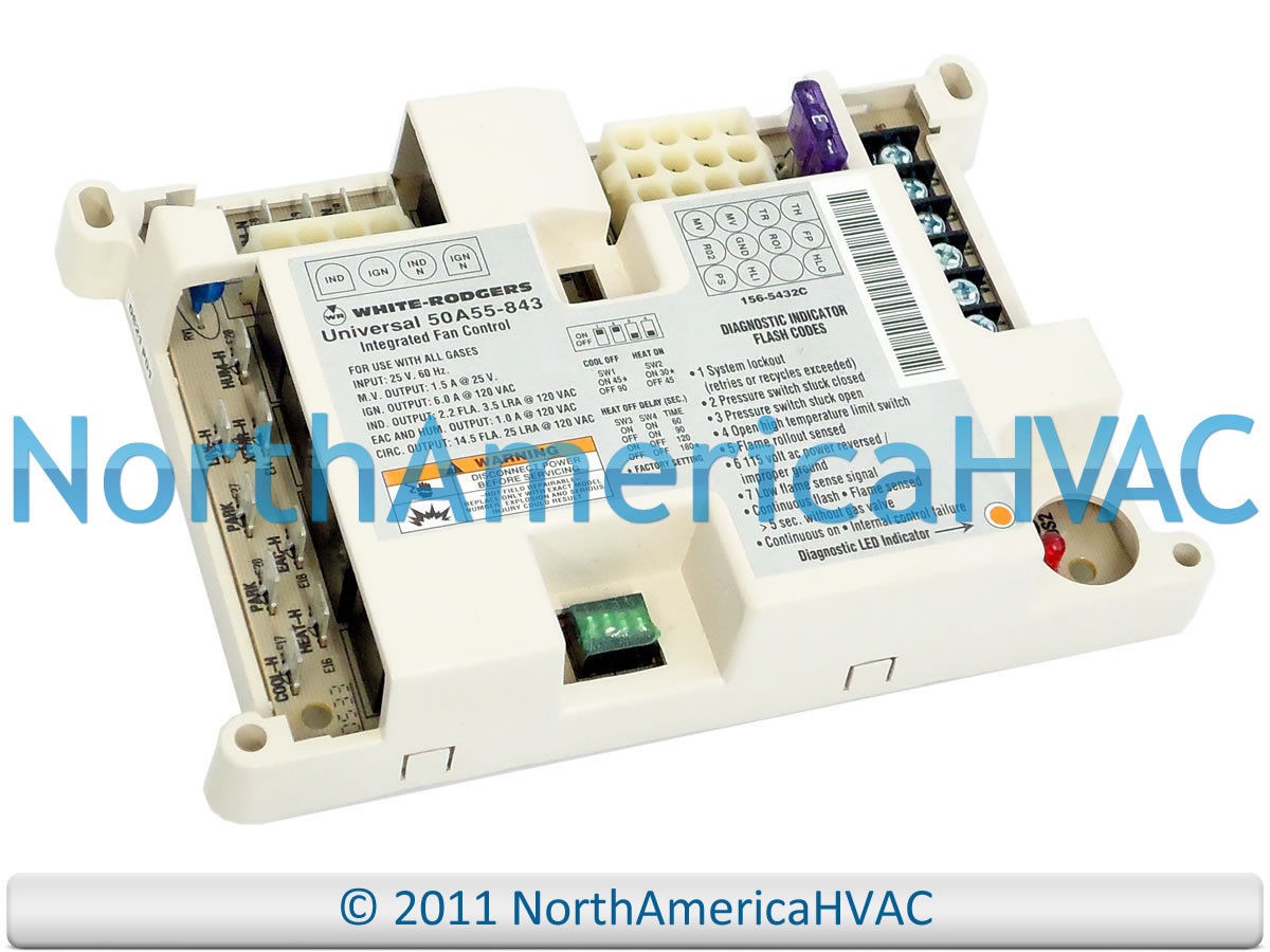White Rodgers Furnace Fan Control Circuit Board 50A50 142 50A 50A50 110 1 of 1FREE Shipping