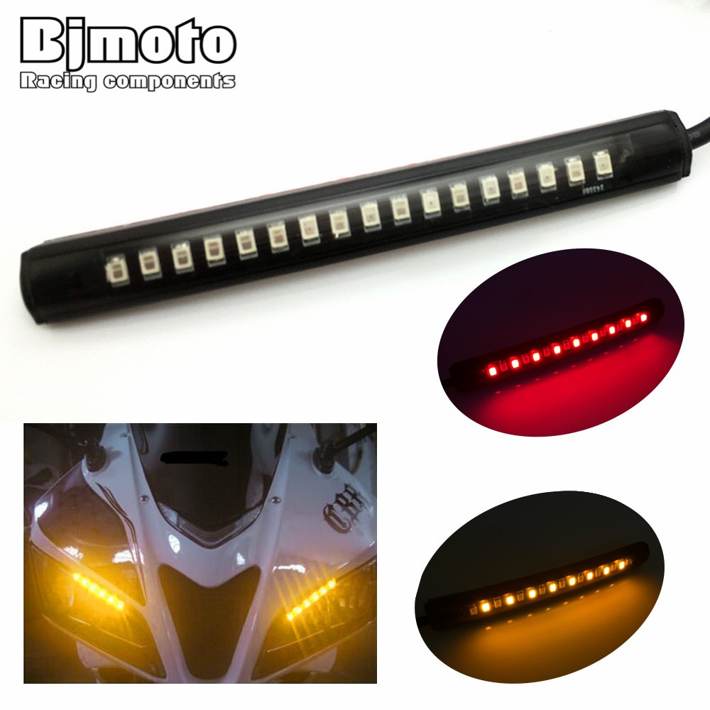 Universal Motorcycle Tail Brake Stop Turn Signal Integrated 3258 Pasted LED Light Strip For Yamaha fz6 r6 r1 on Aliexpress