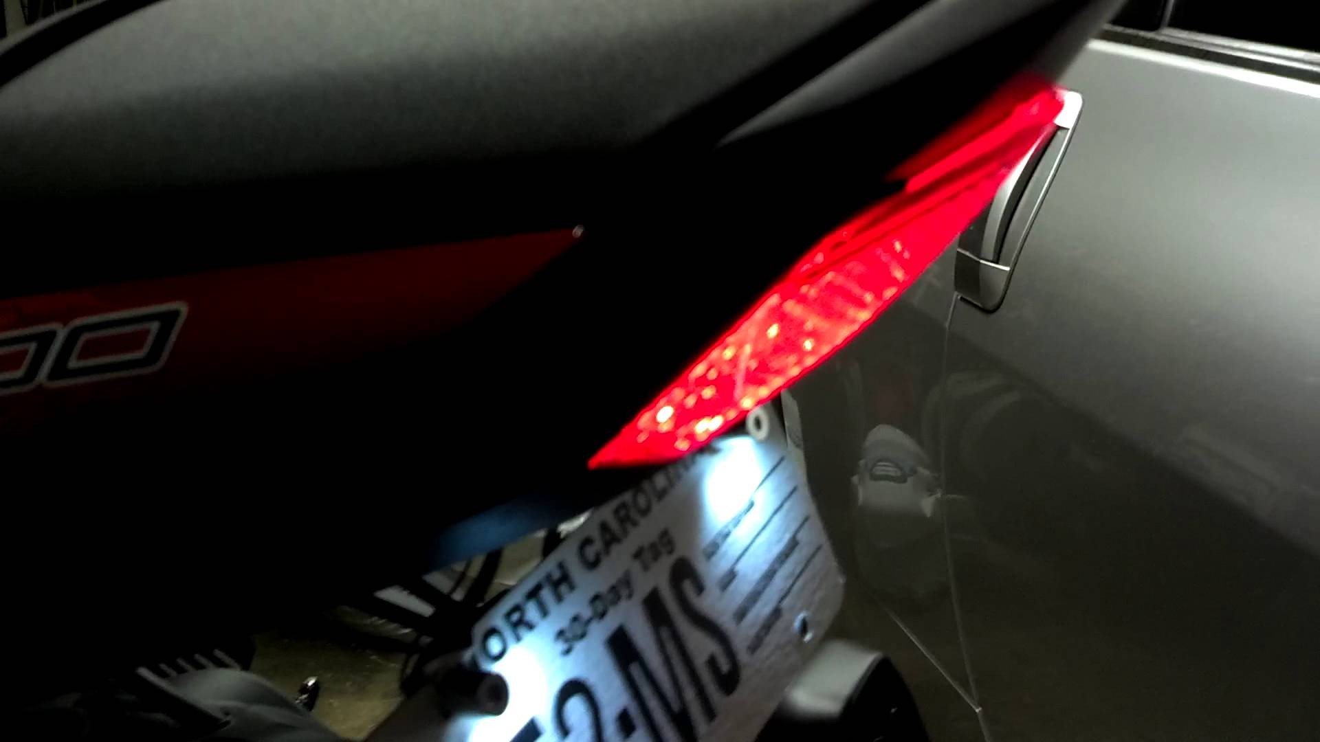 2012 Kawasaki ZX6R integrated tail light