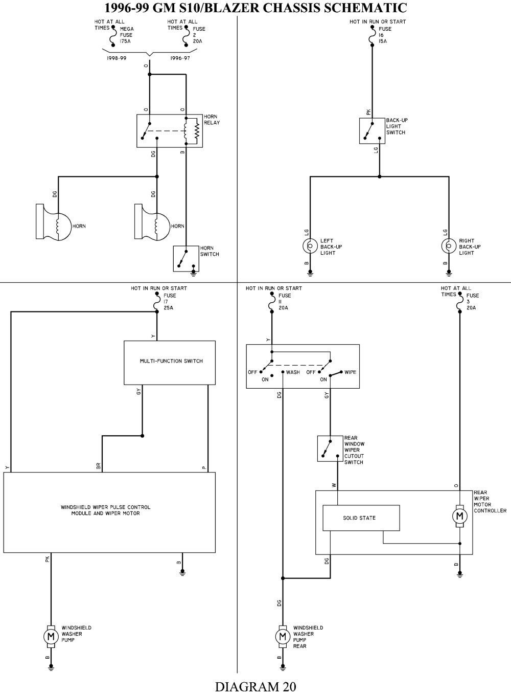 Repair Guides Wiring Diagrams Wiring Diagrams Autozone 1999 Dakota Wiring Diagram 1999 S10 Wiring Diagram