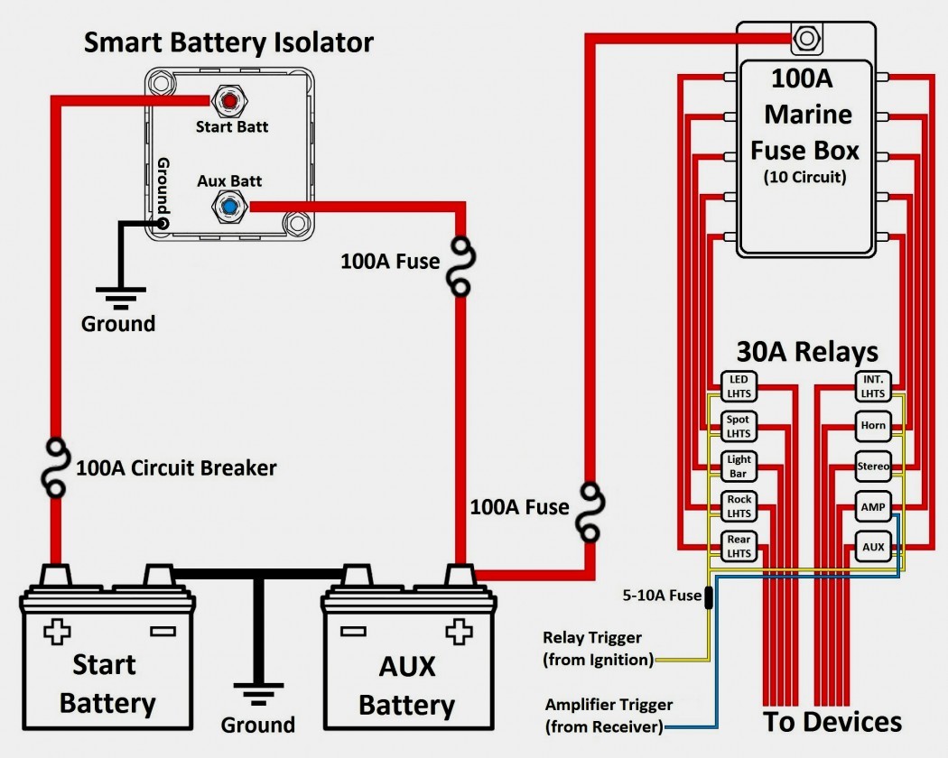 Wiring Diagram For Dual Batteries Battery Isolator Gallery Electrical