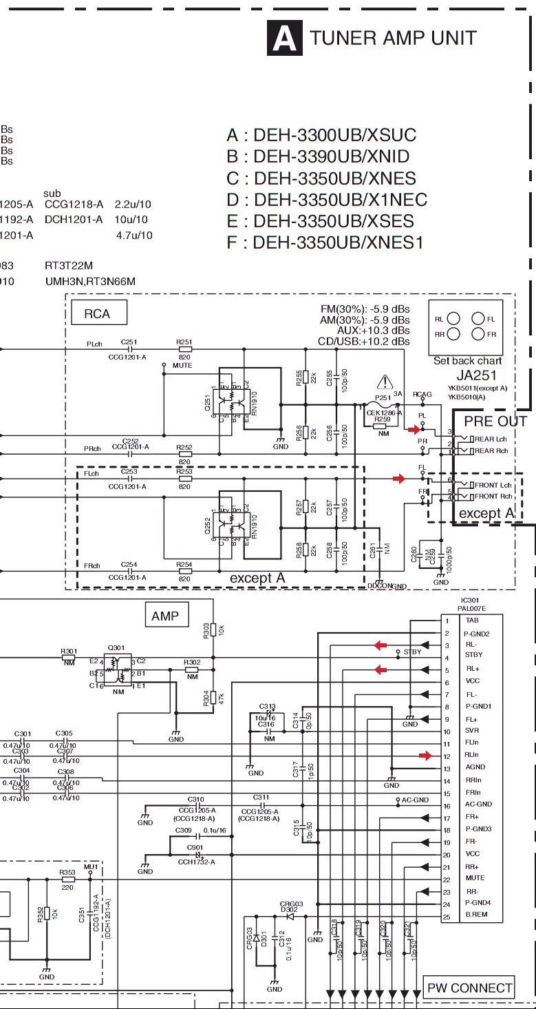 pioneer deh 3300ub how do i a schematic surface mount Pioneer Deh 1500 Wiring Diagram