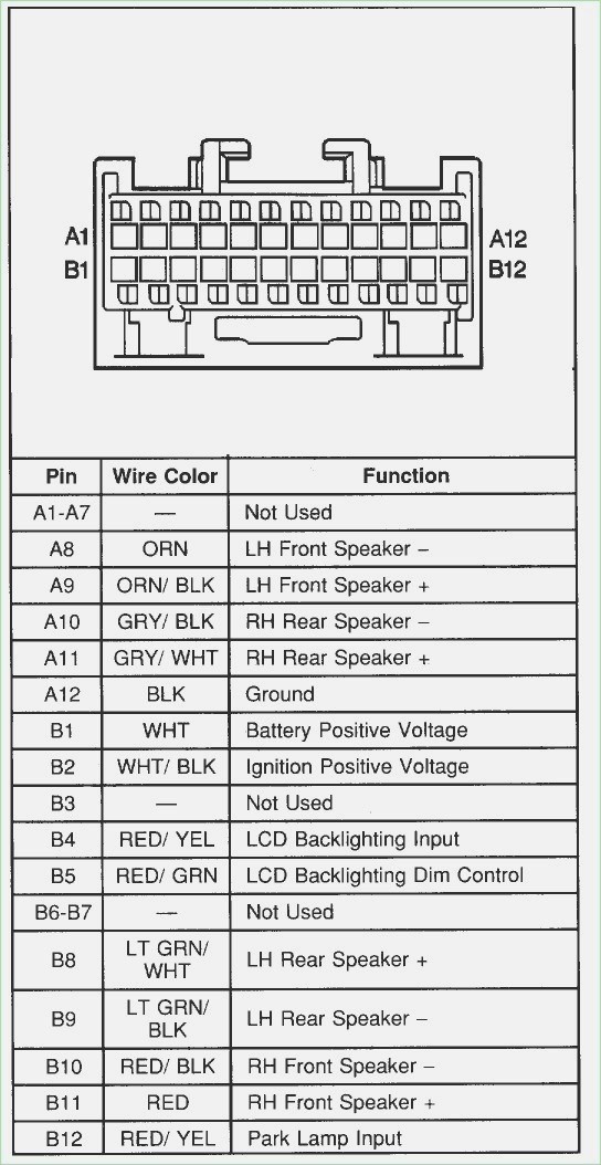 2003 blazer radio wiring wiring diagram paper2003 Chevrolet Trailblazer Wiring Harness 8