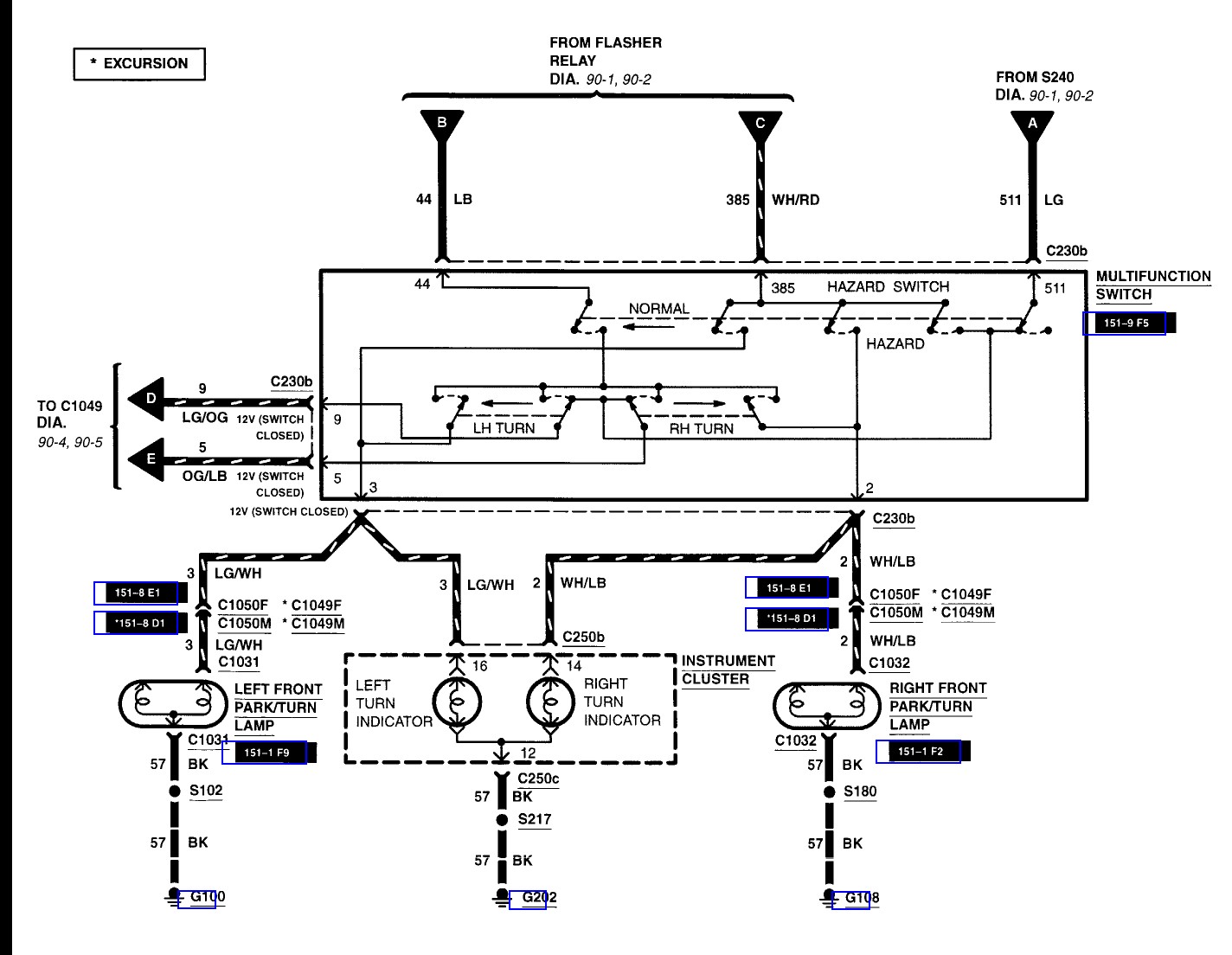 Ford E 350 Super Duty Turn Signal Wiring Diagram Manual E Book 2004 Ford E 350 Turn Signal Diagram