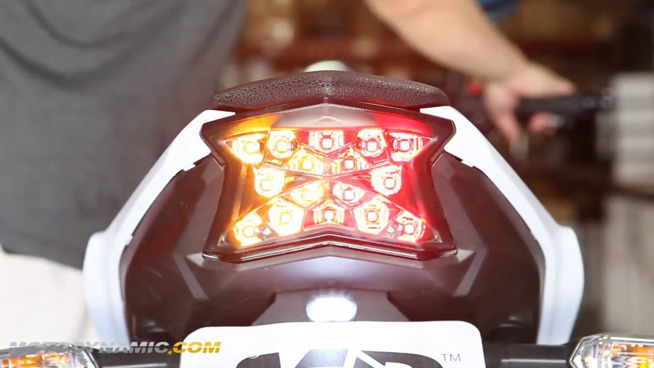 2017 2018 2019 Ninja 650 Z650 Z900 LED Tail light Integrated Sequential Smoked