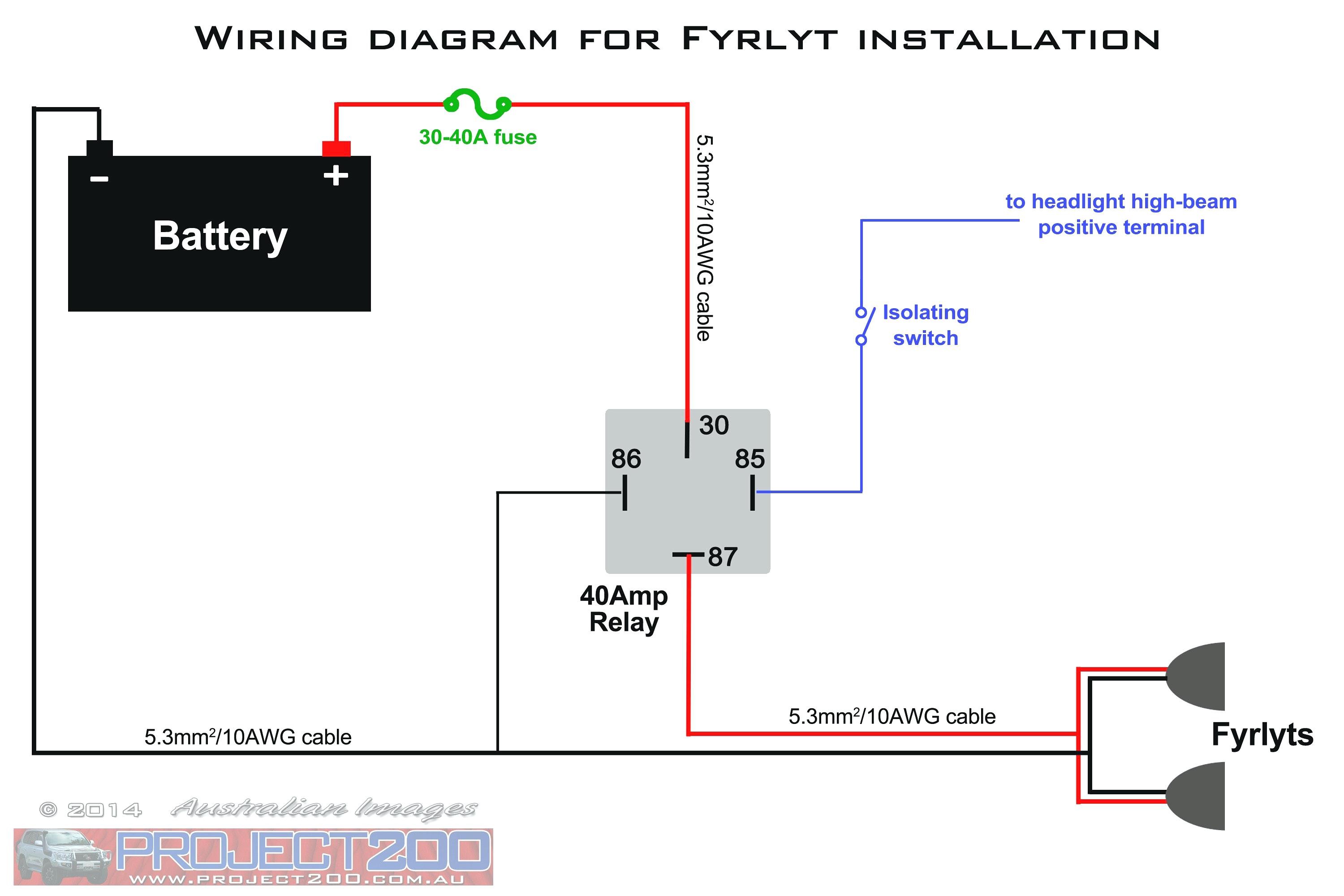 Wiring Diagram Spotlights To Main Beam Furthermore Light Relay All Relay Wiring Diagrams