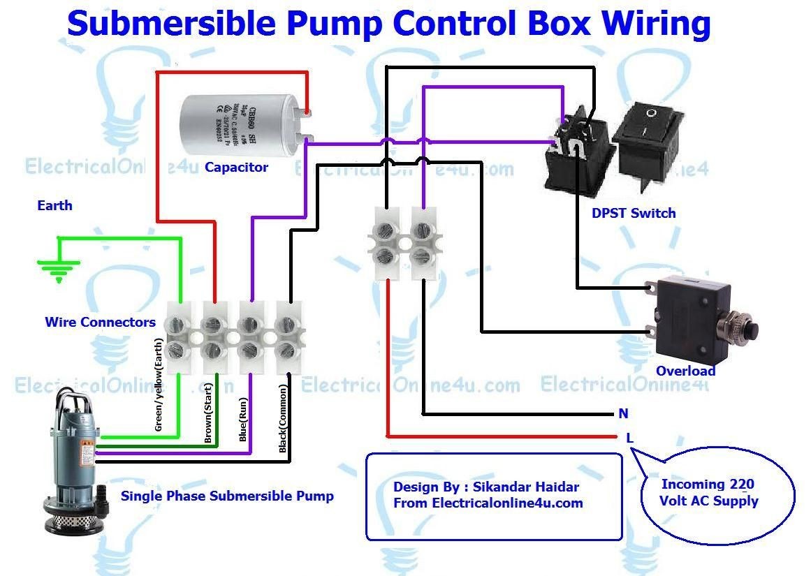Submersible Pump Control Box Wiring Diagram For 3 Wire Single Phase Submersible Well Pump Wire Diagram Submerged Pump Wiring Diagram