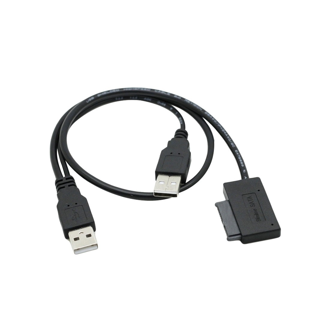 Marsnaska USB 2 0 to Mini Sata II 7 6 13Pin Adapter Converter Cable Screws steady style for Laptop CD DVD ROM Slimline Drive