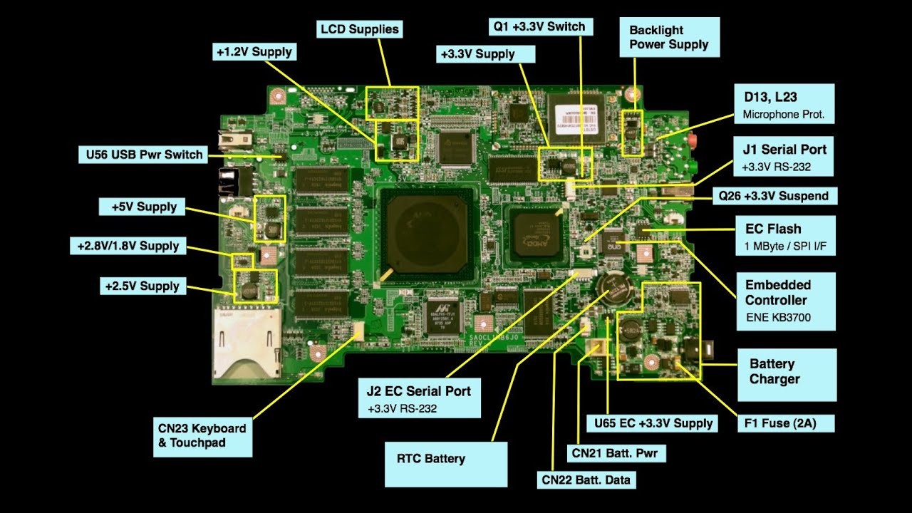 Testing the charging circuit on a laptop motherboard Part 1