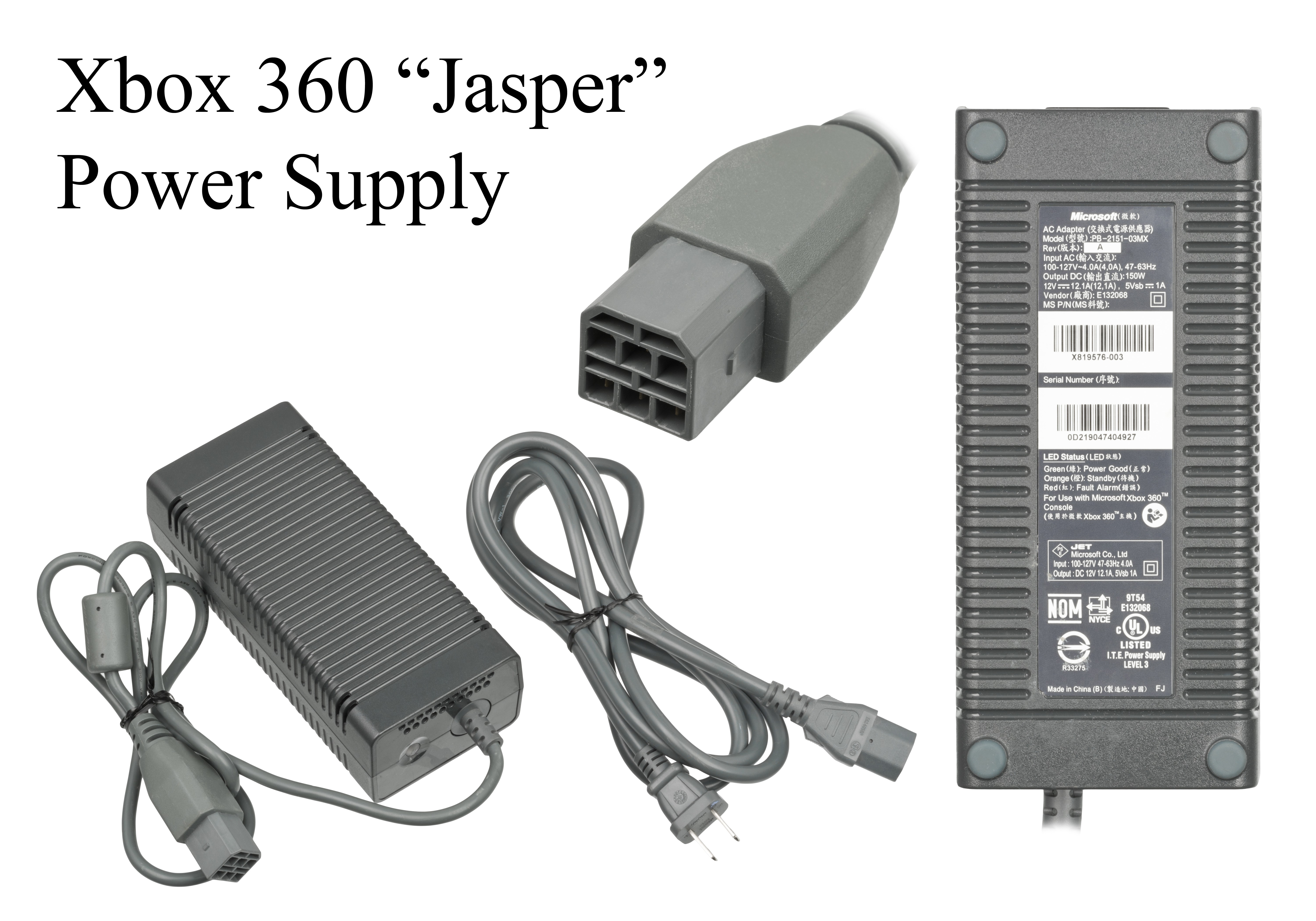 File Microsoft Xbox 360 Power Supply Jasper