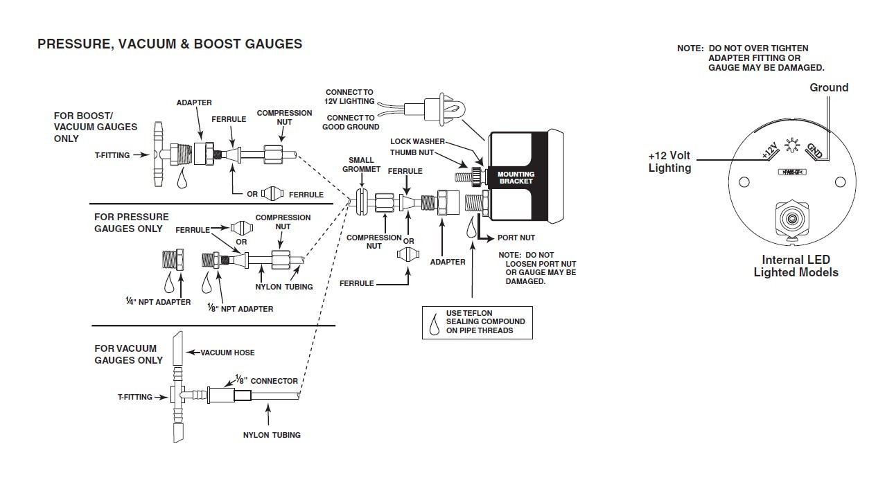 How To Install Auto Meter Phantom Ii Oil Pressure Gauge Mechanical Auto Meter Phantom Tach Wiring