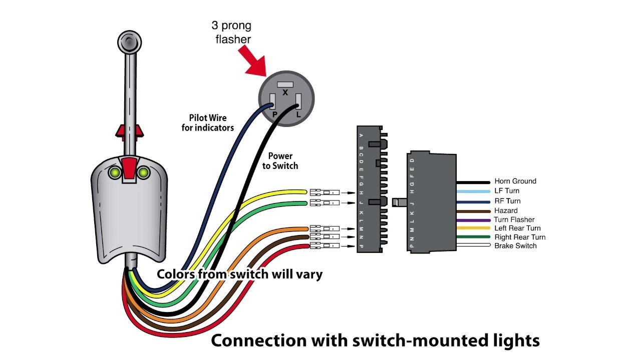 universal bolt on turn signal switch wiring youtubeuniversal bolt on turn signal switch wiring
