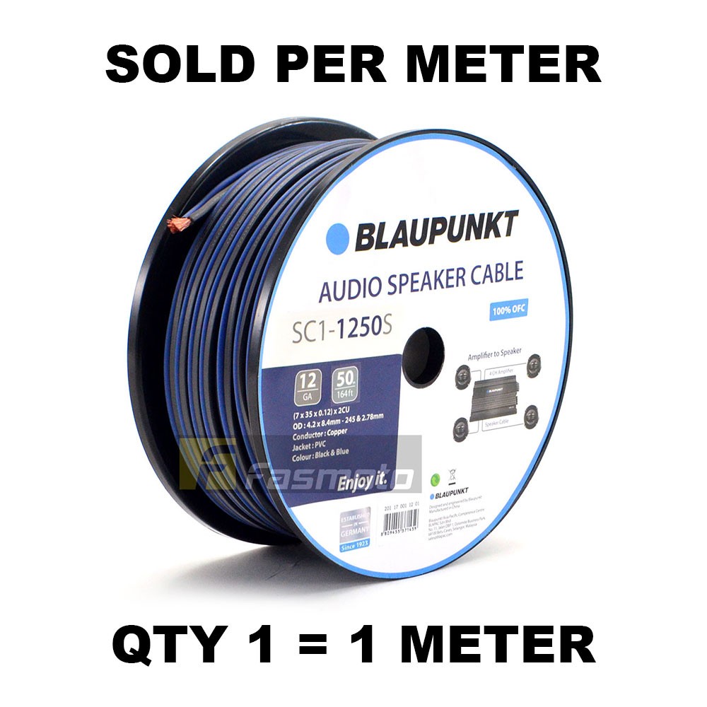 blaupunkt sc 1250s audio speaker wires 12 gauge black and blue 1 1000x1000