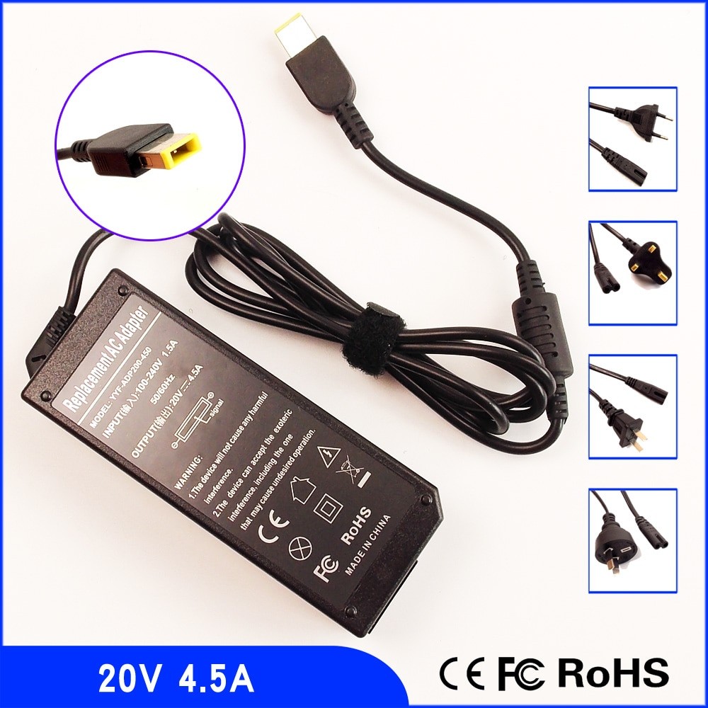 20V 4 5A Laptop Ac Adapter Charger for Lenovo AIO C260 C470 ThinkCentre M53 M73 M93p