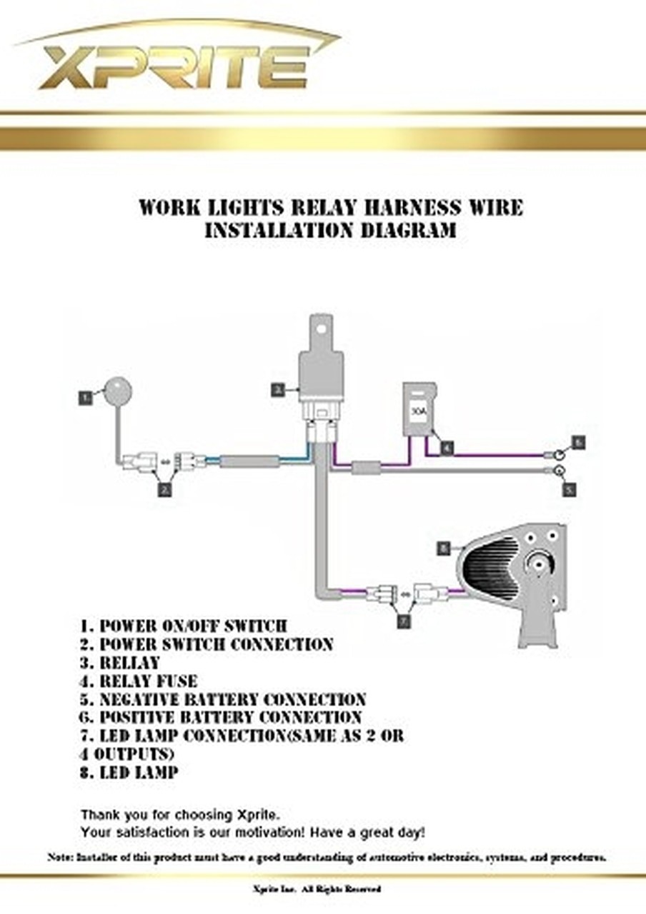LED Light Bar Wiring Harness
