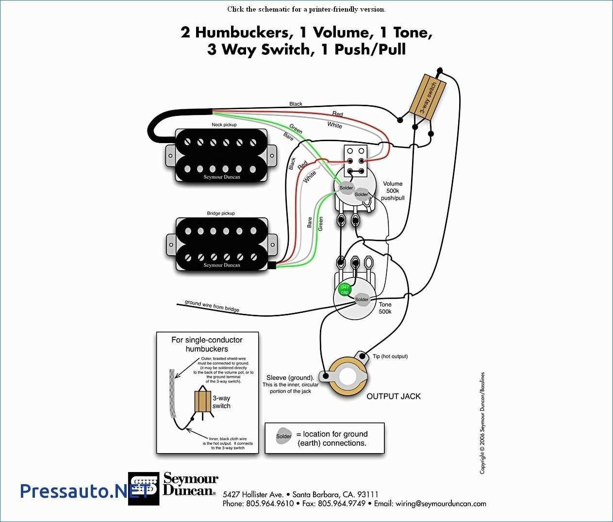 Single Coil Humbucker 3 Way Wiring Diagram