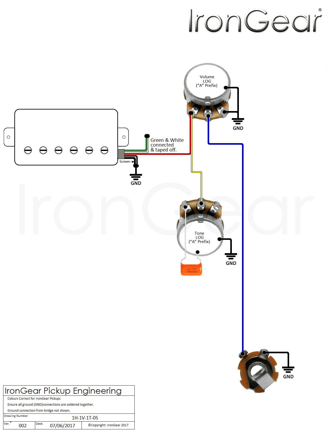 Diagram 1 Volume 1 Tone 2 Humbucking Emg Active Wiring